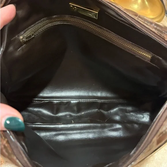 Mario Valentino Adjustable Crossbody Bag PVC x Leather Authentic USED - Picture 8 of 12